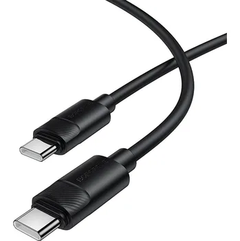 Kabel Borofone BX123 Leya - Type C to Type C - PD 60W 3A 1 m černý