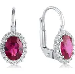 Lillian Vassago Patentové náušnice s barevnými a čirými zirkony,