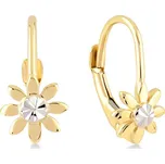 Lillian Vassago Patentové náušnice s květinou v kombinovaném