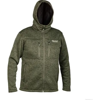 Pánská mikina Traper Mikina Alaska s kapucí olivově zelená Velikost: XXL