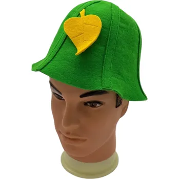 EVEI Dětský klobouk do sauny s listem barva: žlutá