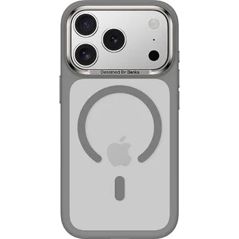 Pouzdro na mobilní telefon Kryt Benks Magnetic Mist Metal Frame (A069) pro iPhone 17 Pro grey (tlačítko ovládání fotoaparátu)