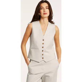 Dámská vesta BEAUMONT dámská vesta béžová s bílým proužkem