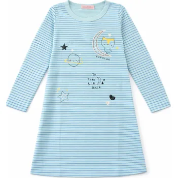 xcena Dívčí noční košile tyrkysová s obrázkem Velikost: 2 roky