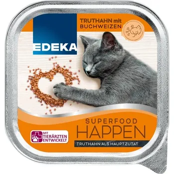 Krmivo pro kočku Edeka Superfood kousky s krůtím a pohankou 100 g