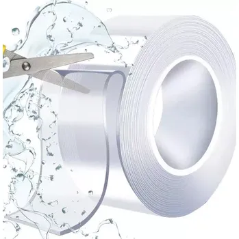 Transparentní oboustranná samolepící páska – 3 m