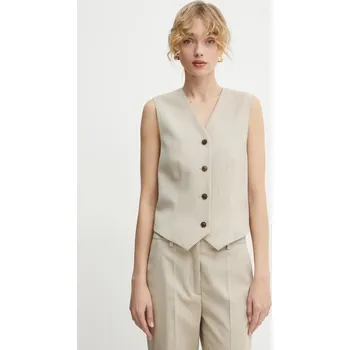 Dámská vesta Vesta By Malene Birger OCCA 103131 béžová 80X, vel. 36