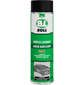 Barva ve spreji BOLL Rally 001012 akrylový lak 500 ml černý lesklý odstín RAL 9005
