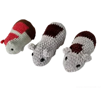 Hračka pro psa Monťásek Háčkované morče 14 cm