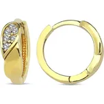 Lillian Vassago Zlaté kroužkové náušnice se zirkony 1,2 cm LLV98