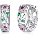 Elenys stříbrné náušnice kroužky Rozkvetlá příroda