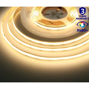 Žárovka Kanlux 24COB 10W/m 3000K teplá bílá 24V CRI LED pásek vnitřní IP20 světelný pruh 480diod/metr Ra90 38432