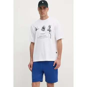 Pánské tričko Bavlněné tričko G-Star D25978.C336 bílá 00X, vel. L