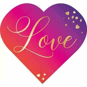 Papírový ubrousek Party ubrousky Love se srdíčky 10 ks