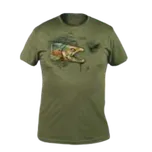 Traper Tričko Art Trout olivové Velikost: S