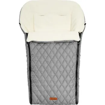 Fusak - prošívaný spací pytel černý do kočárku Grey