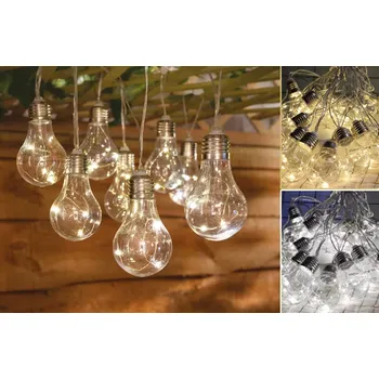 Vánoce Světelný LED závěs s žárovkami - 2,25 metrů