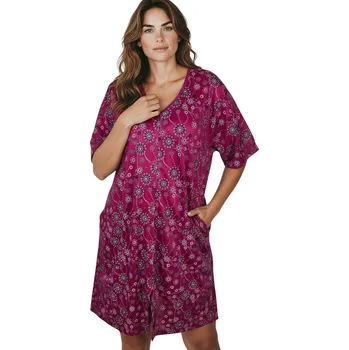 Kuchyňská zástěra Vn.Lot Dámská zástěra na rozepínání EMILIE Fuchsiová, XL