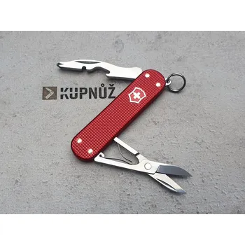 kapesní nůž Švýcarský nůž bez nože Victorinox Companion S Alox 58 mm - červený