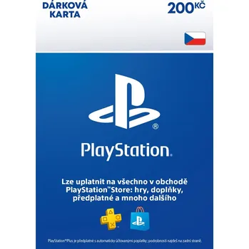 Hra PlayStation peněženka kredit 200 Kč - CZ Elektronická licence