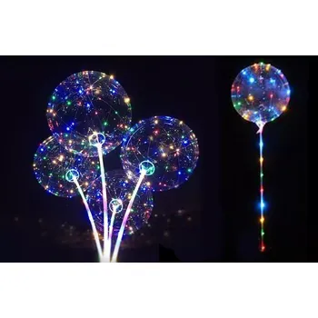 Balónek LED svítící balón s rukojetí