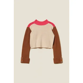 Dívčí oblečení Dětský svetr Twinset 252GJ3060 béžová 02X, vel. 140