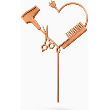 Kadeřnické srdce - plastový zápich