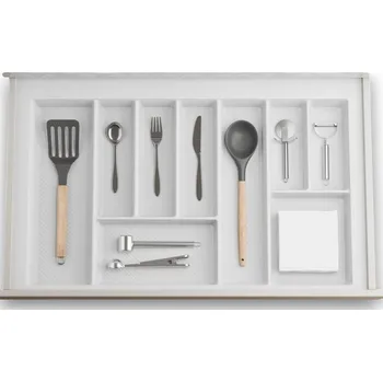 Organizace kuchyně IN-DURO Příborník STRIPES 69 - 75 cm s hloubkou 42 - 49 cm, bílá