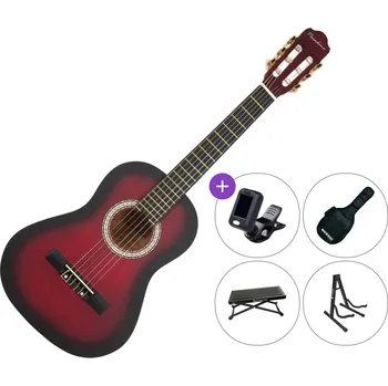 Klasická kytara Pasadena SC041 1/2 RB SET Red Burst Poloviční klasická kytara pro dítě