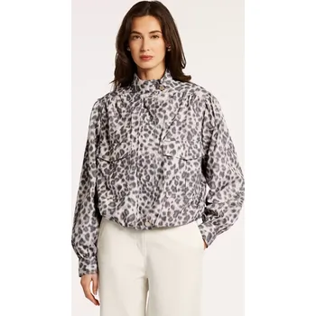 Dámská bunda BEAUMONT dámská bunda béžová s leopardím vzorem