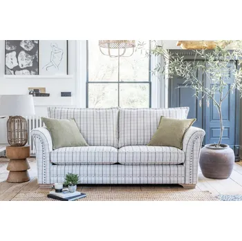 Pohovka BARRINGTON FURNITURE Sedačka kostka Evesham bílá a zelená kostka