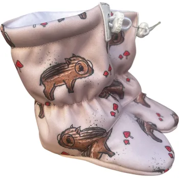 Capáčky Softshellové capáčky s microfleecem Lesní frajer - KUKUKAM 0-6 měsíců Béžová