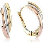 Lillian Vassago Patentové náušnice z kombinovaného zlata LLV06