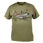 Traper Tričko Art Hucho světle zelené Velikost: M