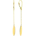 Lillian Vassago Jemné zlaté visací náušnice LLV22-GER148Y