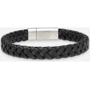 Náramek MATYAS HILL Pánský kožený náramek IMPRESSIONS BLACK Délka náramku: 21,0 cm