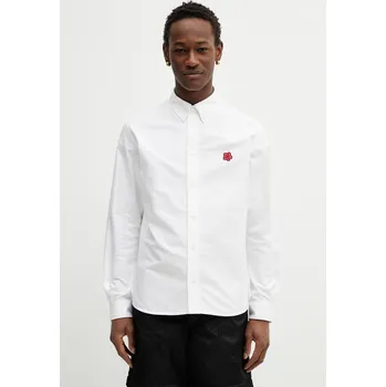 Pánská košile Bavlněná košile Kenzo FG55CH4109LO bílá 00X, vel. 39