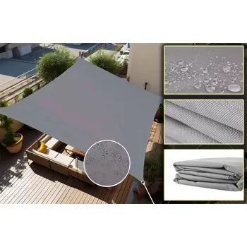 Stínicí technika Stínící sluneční plachta 4 x 3 m – Šedá