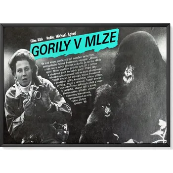 Plakát Gorily v mlze - Filmový plakát / Fotoska / Slepka (cca A4)
