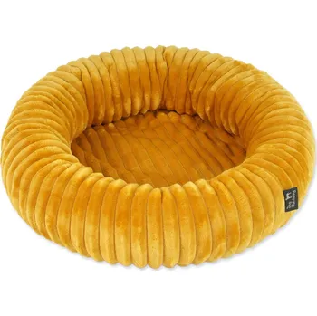 Pelíšek pro psa Pelech Dog Fantasy Stripe kulatý hořčicový 40 cm