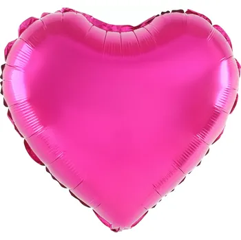 Balónek Fóliový balónek srdce fuchsiový 18" na párty