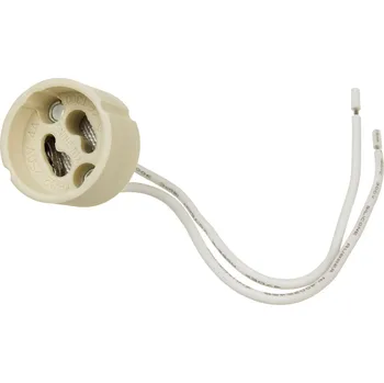 Elektrická zásuvka Keramická připojovací zásuvka GU10 Maclean Energy MCE428 250V ~, jmenovitý proud 2A, délka kabelu 14 cm