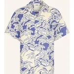 Oas Pánská Resortová Košile Comfort Fit Z Lnu, bílá / modrá, 42