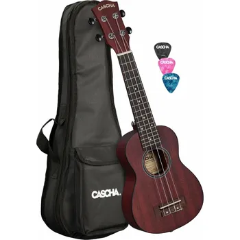 Ukulele Cascha HH 2263L Red Sopránové ukulele (Jako nové)