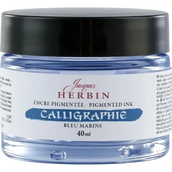 Jacques Herbin Calligraphy Kaligrafický tuš Navy Blue 40 ml 1 ks