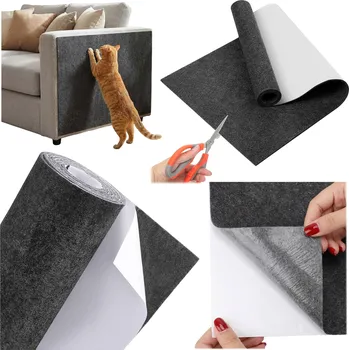 Škrabací podložka pro kočky KITTY 100x40 cm šedá