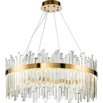 Závěsný LED křišťálový lustr APP1515-CP60 zlatý