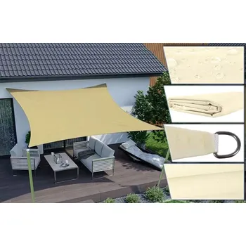 Stínicí technika Stínící sluneční plachta 4 x 3 m – Béžová