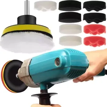 Lešticí kotouč Leštící houby na vrtačku 80 mm – sada 12 prvků