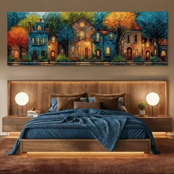 Obraz Obraz na plátně - Večerní teplo ve starém Dijonu FeelHappy.cz Velikost obrazu (šířka x výška): 60 x 20 cm